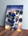 'Baltimore Doggos' Personalized 4 Pet Canvas