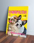 'Dogmopolitan' Personalized 2 Pet Canvas