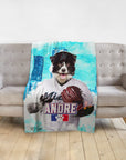 'Miami Doggo Marlins' Personalized Pet Blanket