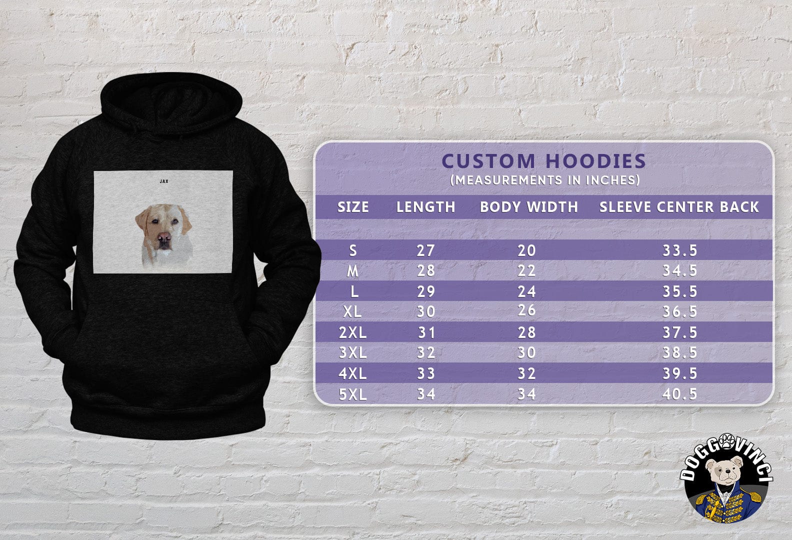 Sudadera con capucha moderna personalizada para mascotas