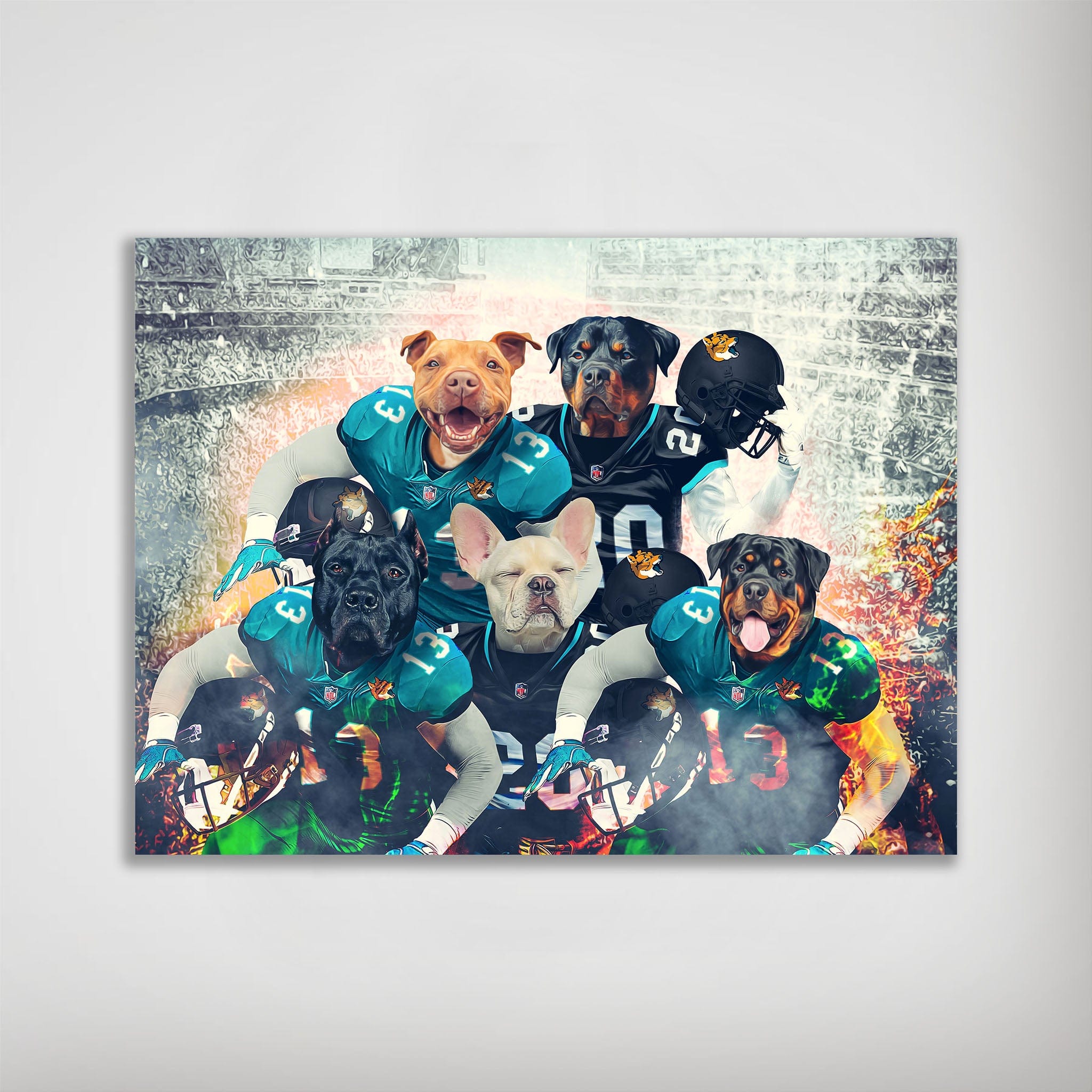 Póster personalizado de 5 mascotas &quot;Jacksonville Doggos&quot;