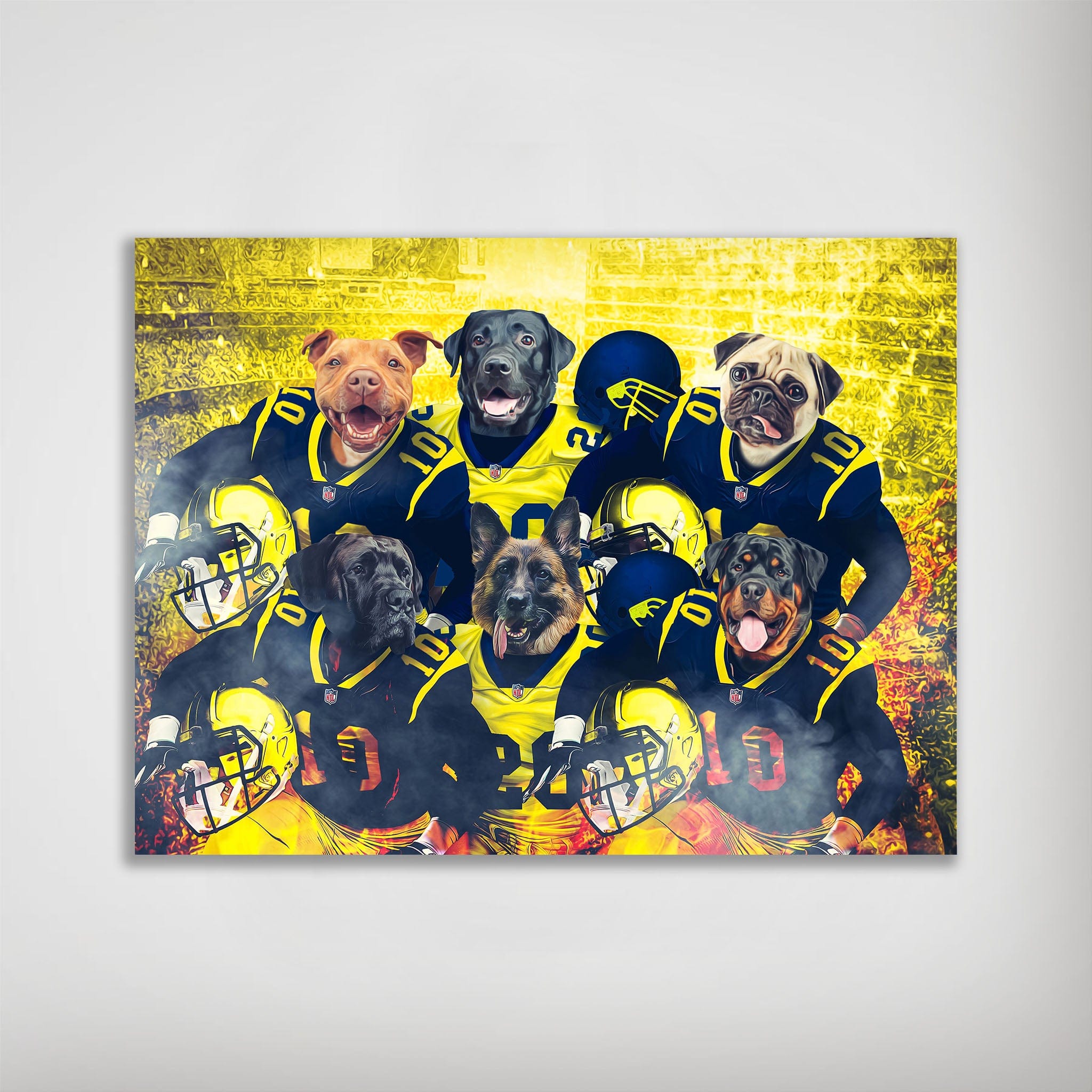 Póster Personalizado para 6 mascotas &#39;Michigan Doggos&#39;