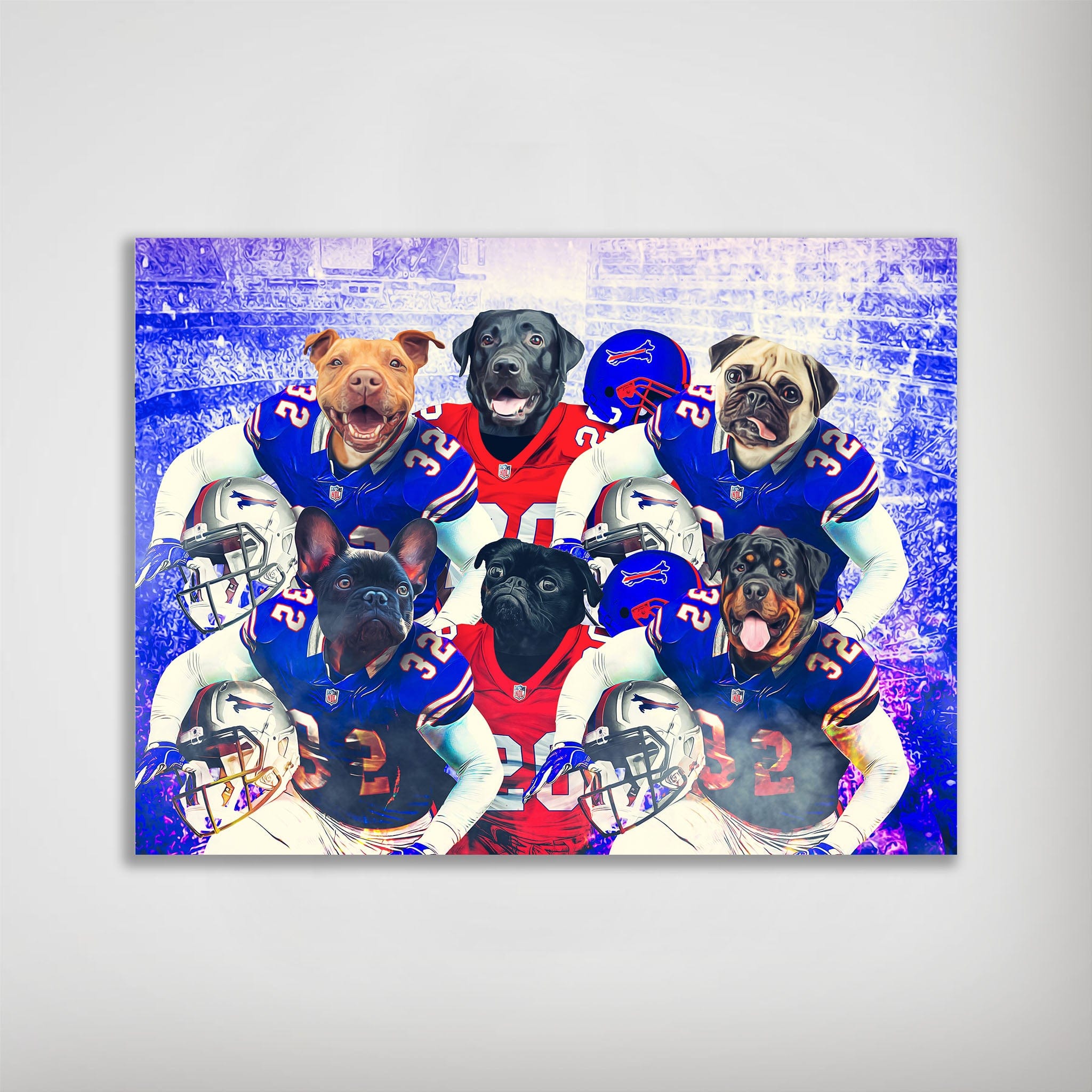 Póster personalizado para 6 mascotas &#39;Buffalo Doggos&#39;