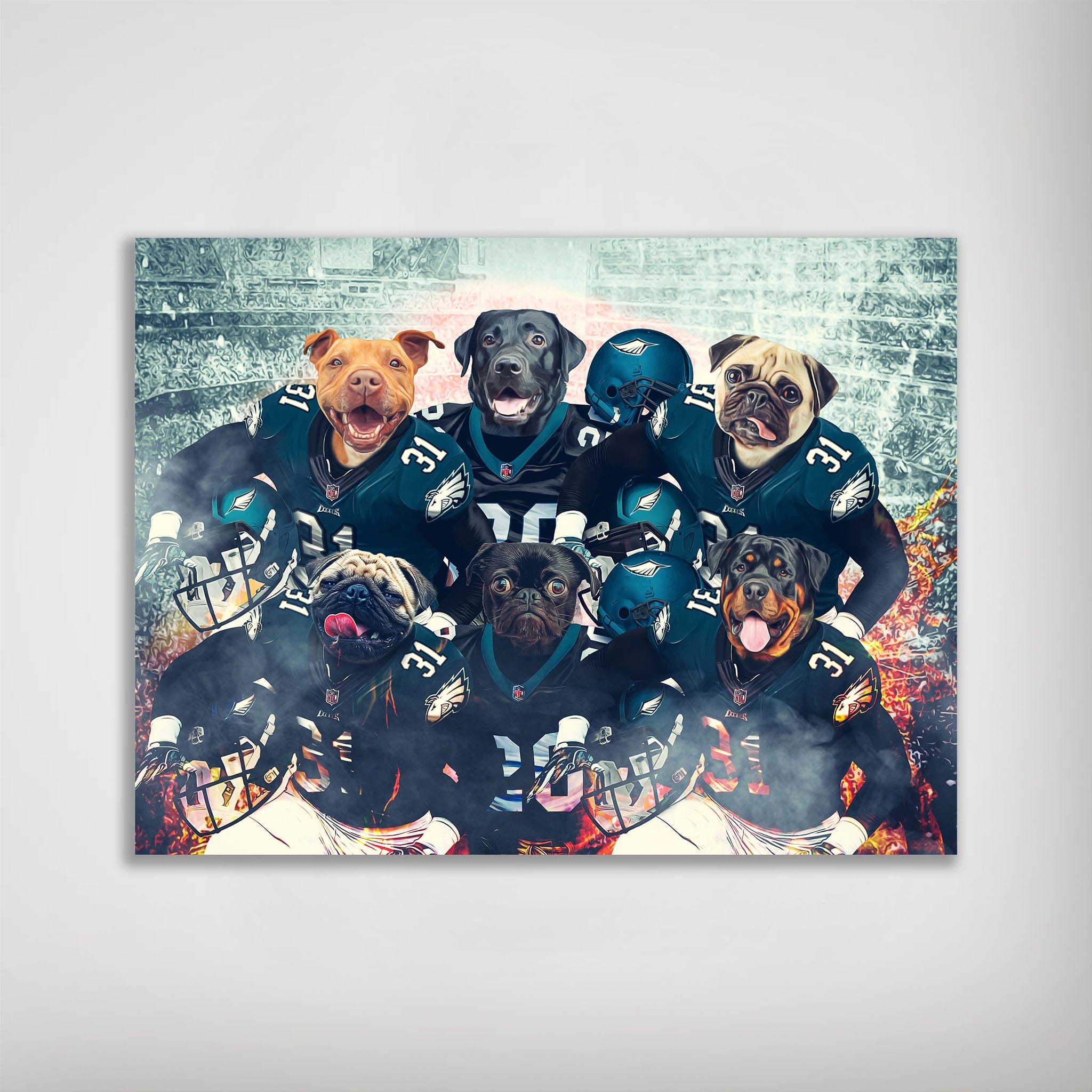 Póster Personalizado para 6 mascotas &#39;Philadelphia Doggos&#39;