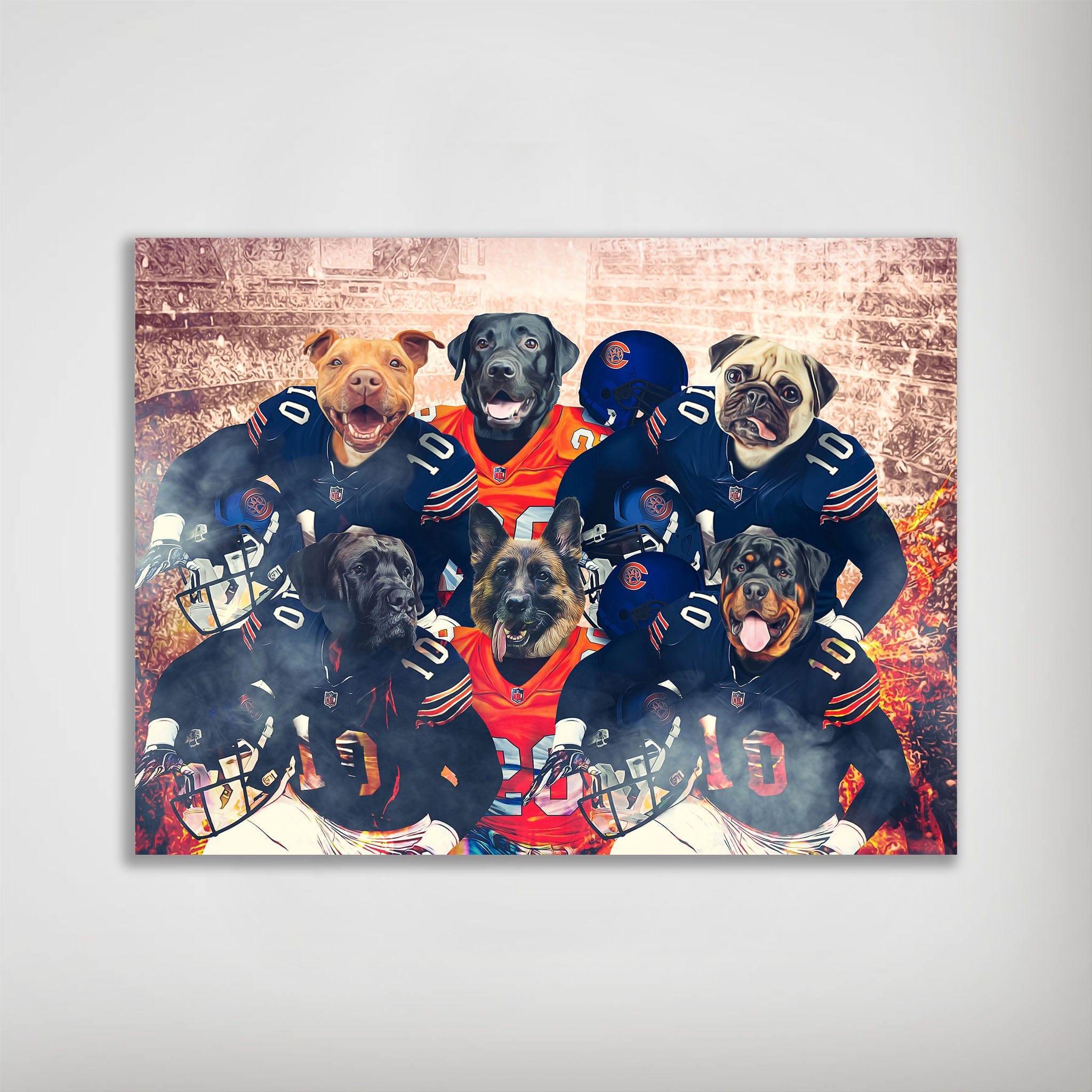 Póster personalizado para 6 mascotas &quot;Chicago Doggos&quot;