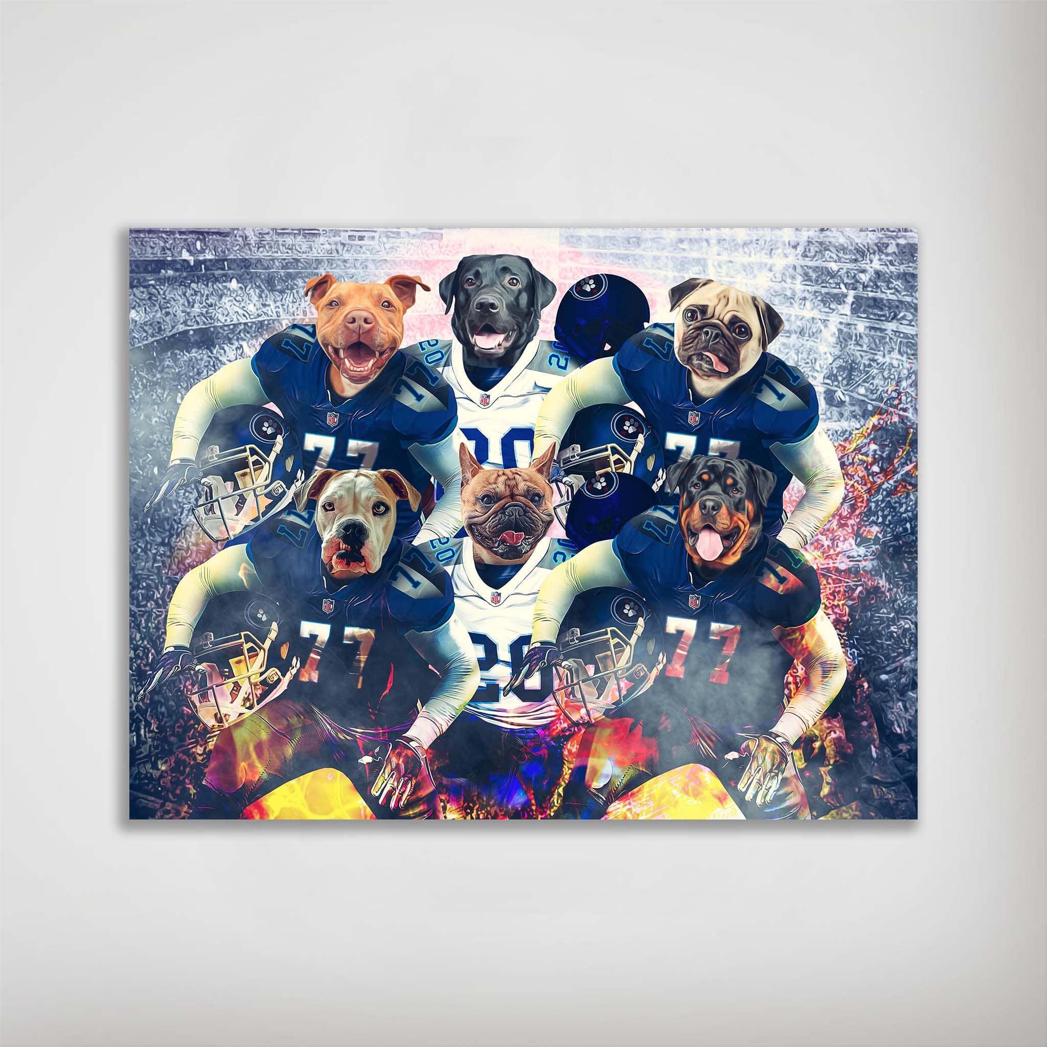 Póster personalizado para 6 mascotas &quot;Tennessee Doggos&quot;