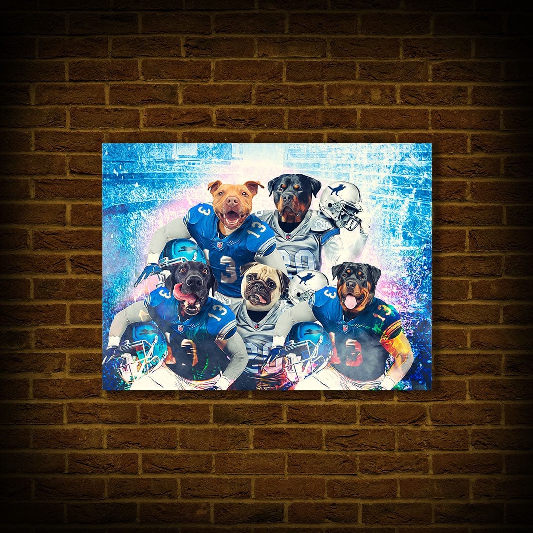 Póster personalizado de 5 mascotas &quot;Detroit Doggos&quot;