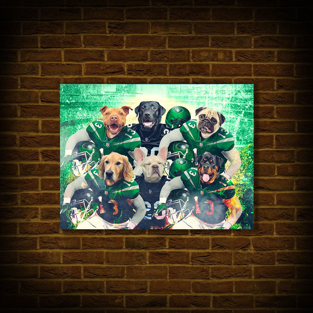 Póster personalizado de 6 mascotas &#39;New York Jet-Doggos&#39;