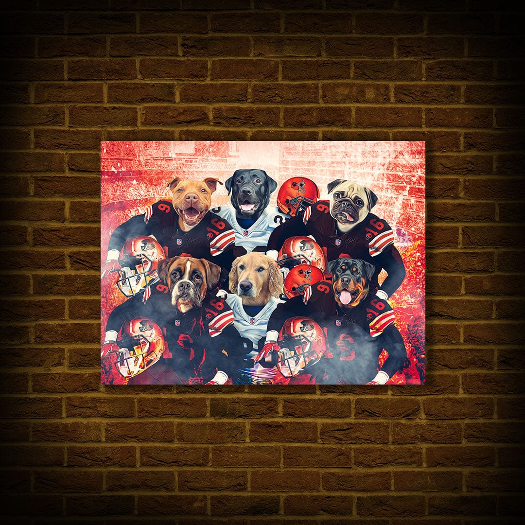 Póster personalizado para 6 mascotas &quot;Cleveland Doggos&quot;