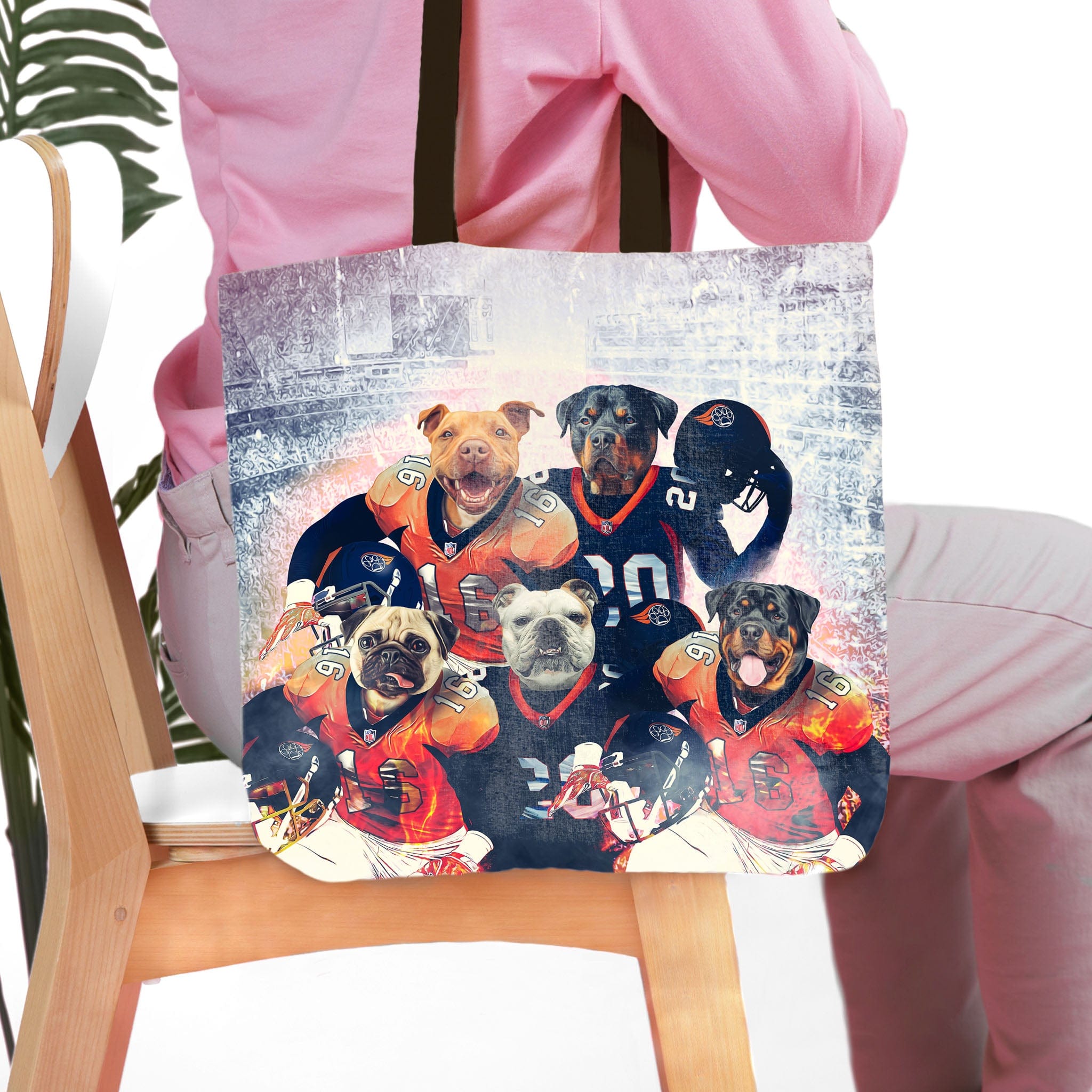 Bolsa de mano personalizada para 5 mascotas &#39;Denver Doggos&#39;