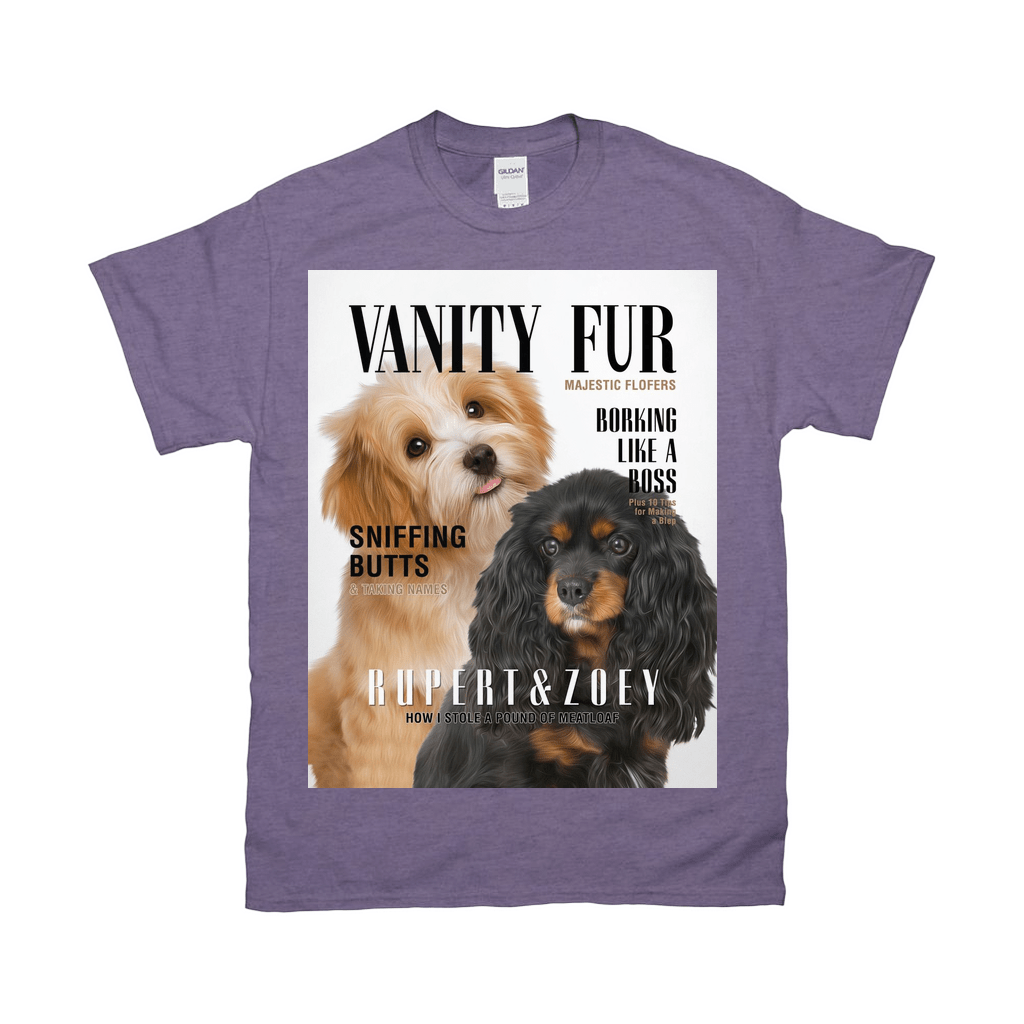 Camiseta personalizada para 2 mascotas &#39;Vanity Fur&#39;