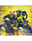 'Michigan Doggos' Personalized 5 Pet Blanket