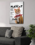 Lienzo personalizado para mascotas 'Playcat'