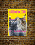 'Catmopolitan' Personalized 2 Pet Poster