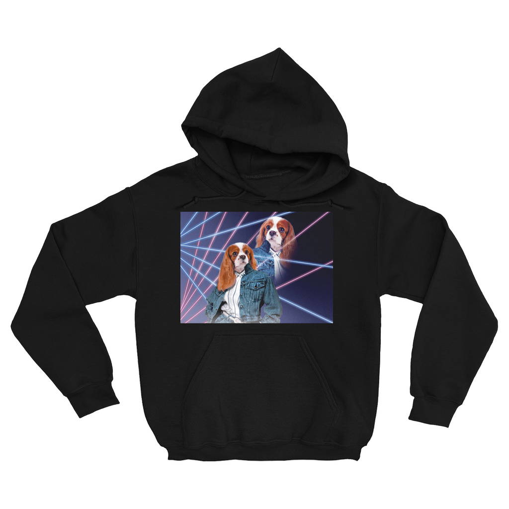 Sudadera con capucha personalizada &#39;1980s Lazer Portrait (mujer)&#39;