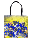 Bolsa de mano personalizada para 6 mascotas 'Los Angeles Doggos'