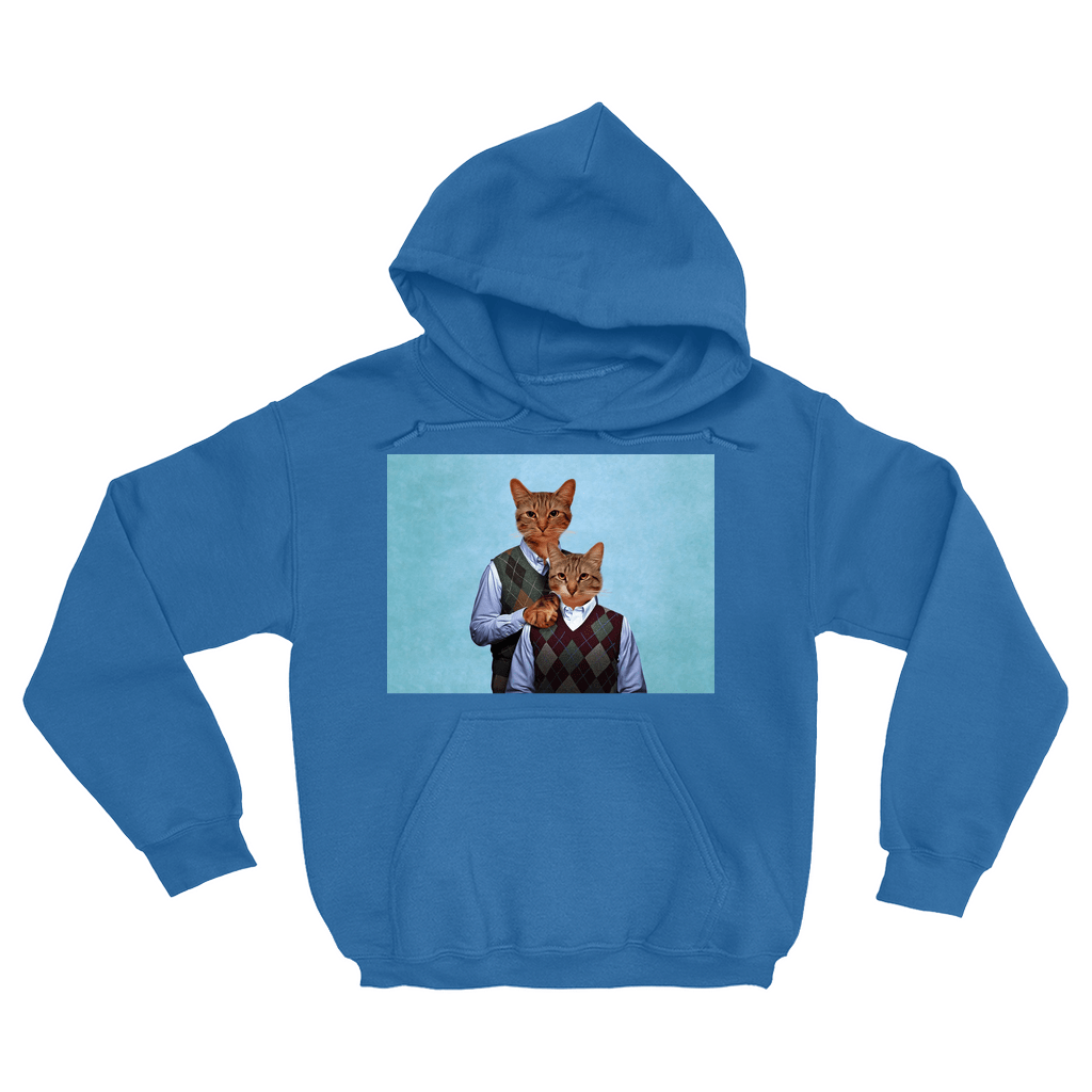 Sudadera con capucha personalizada para 2 mascotas &#39;Step Kitties&#39;