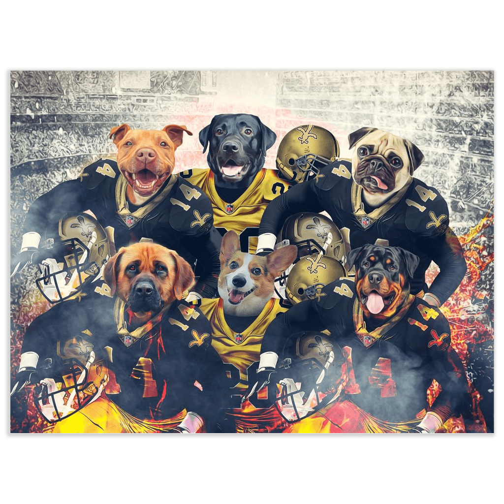 Póster Personalizado para 6 mascotas &#39;New Orleans Doggos&#39;