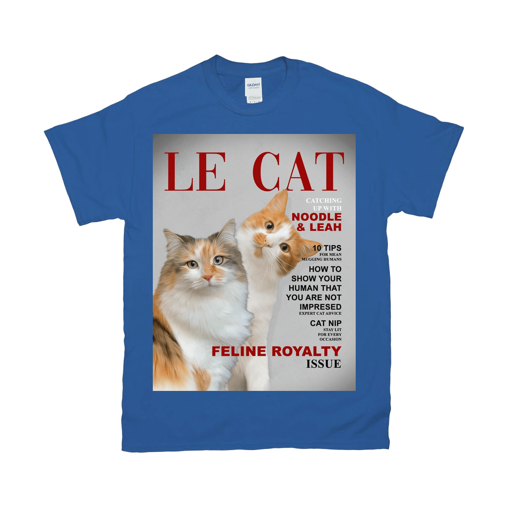 Camiseta personalizada con 2 mascotas &#39;Le Cat&#39;