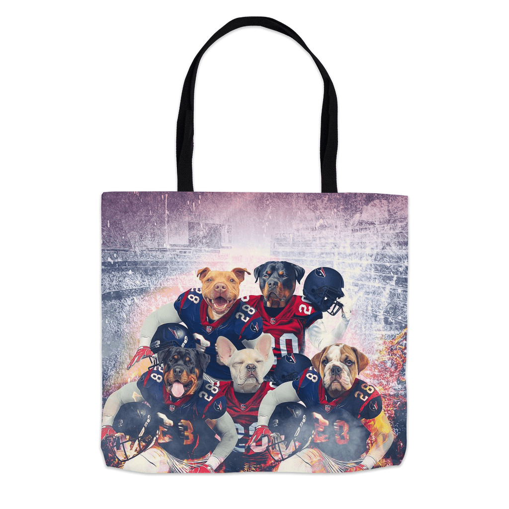 Bolsa de mano personalizada para 5 mascotas &#39;Houston Doggos&#39;