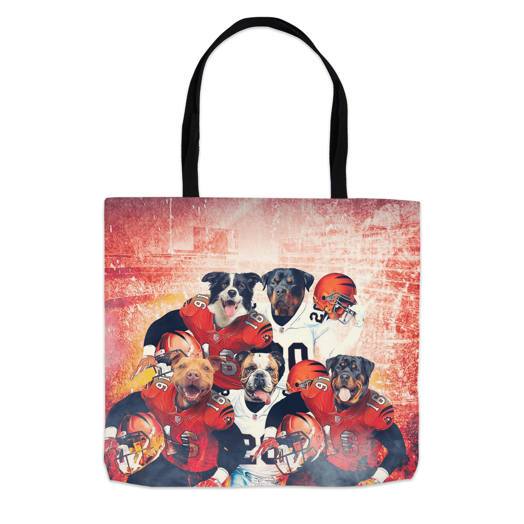 Bolsa de mano personalizada para 5 mascotas &#39;Cincinnati Doggos&#39;