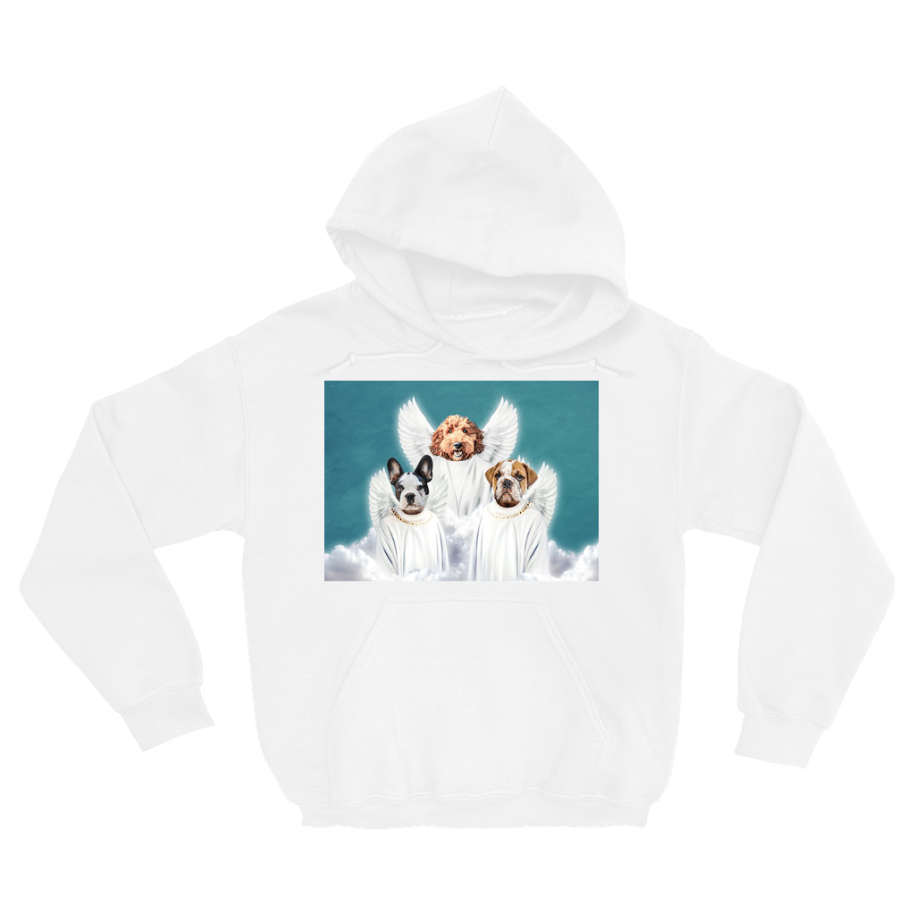 Sudadera con capucha personalizada para 3 mascotas &#39;3 Angels&#39;