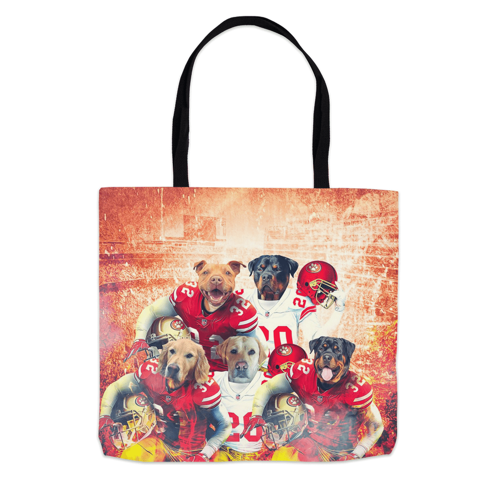 Bolsa de mano personalizada para 5 mascotas &#39;San Francisco 40Doggos&#39;