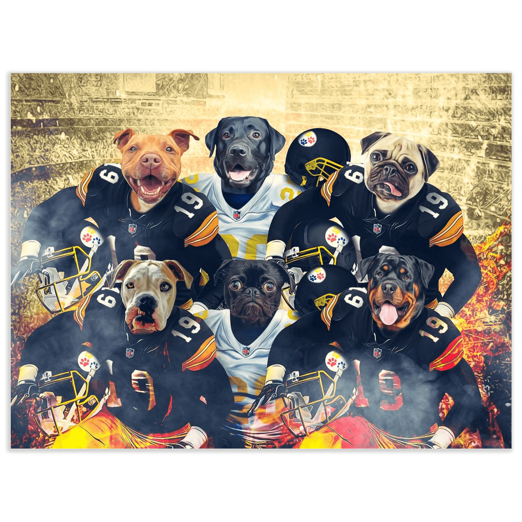 Póster Personalizado para 6 mascotas &#39;Pittsburgh Doggos&#39;