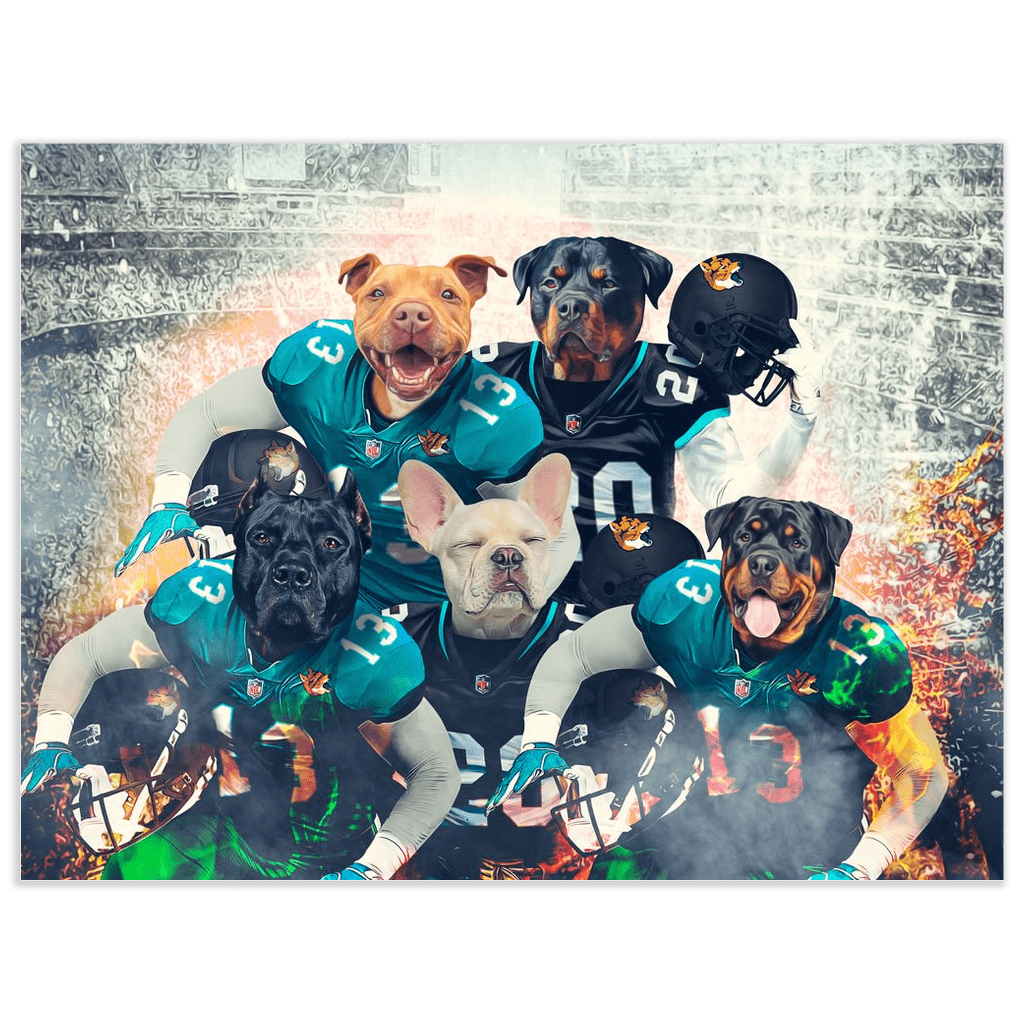 Póster personalizado de 5 mascotas &quot;Jacksonville Doggos&quot;