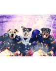 'Minnesota Doggos' Personalized 3 Pet Standing Canvas