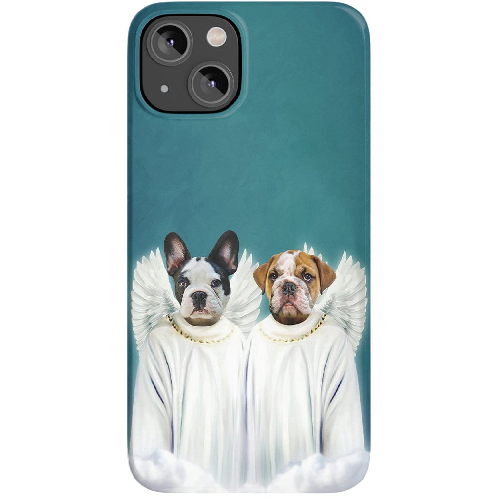 &#39;2 Angels&#39; Personalized Pets Phone Case