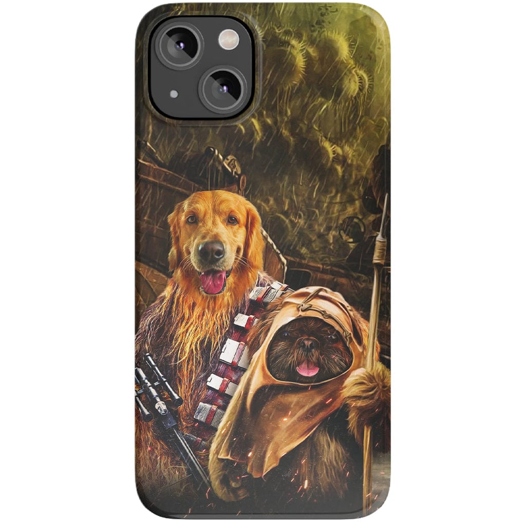 &#39;Chewdogga &amp; Dogg-E-Wok&#39; Personalized 2 Pet Phone Case