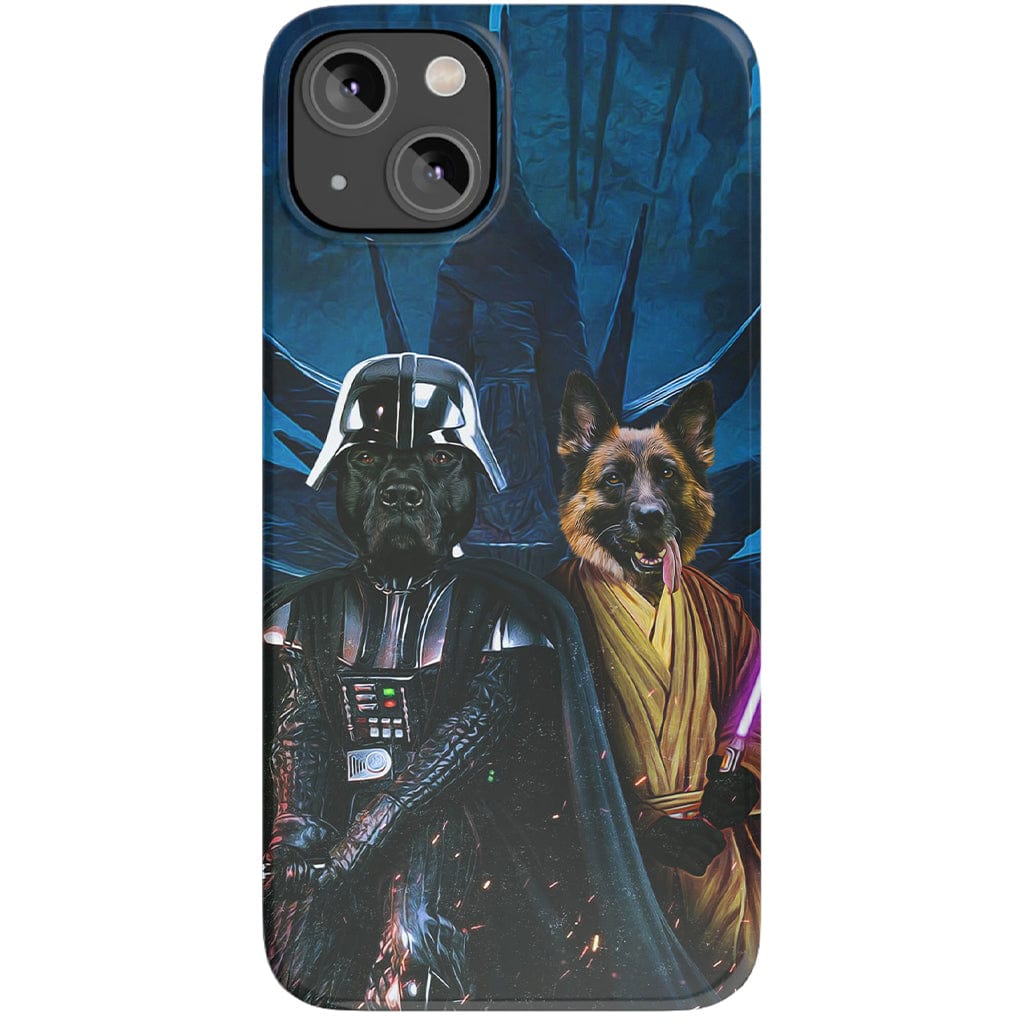 &#39;Darth Woofer &amp; Jedi-Doggo&#39; Personalized 2 Pet Phone Case