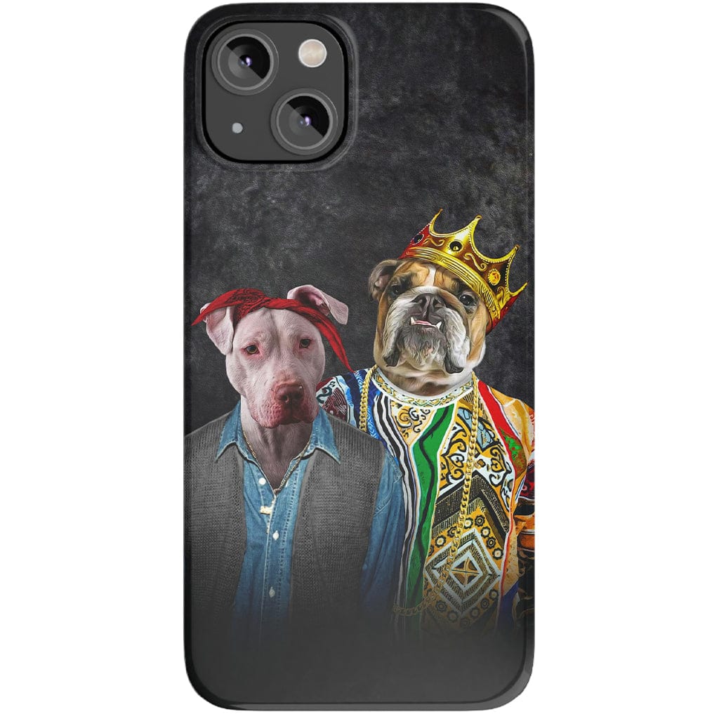 Funda personalizada para teléfono con 2 mascotas &#39;2Paw And Notorious DOG&#39;