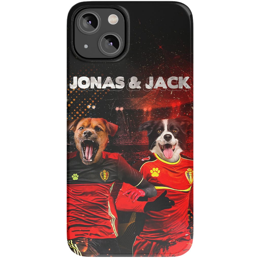 &#39;Belgium Doggos&#39; Personalized 2 Pet Phone Case