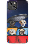 'Doggo-Trek' Funda personalizada para teléfono con 4 mascotas