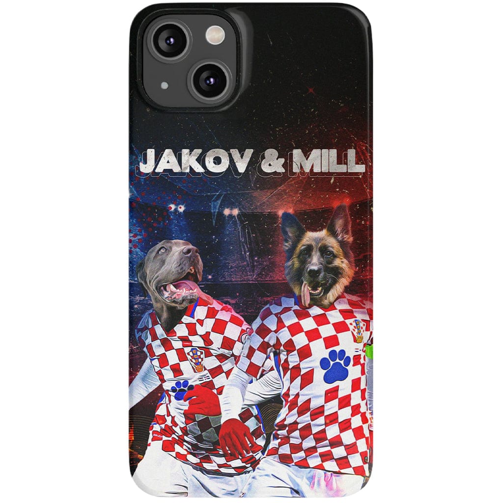 &#39;Croatia Doggos&#39; Personalized 2 Pet Phone Case