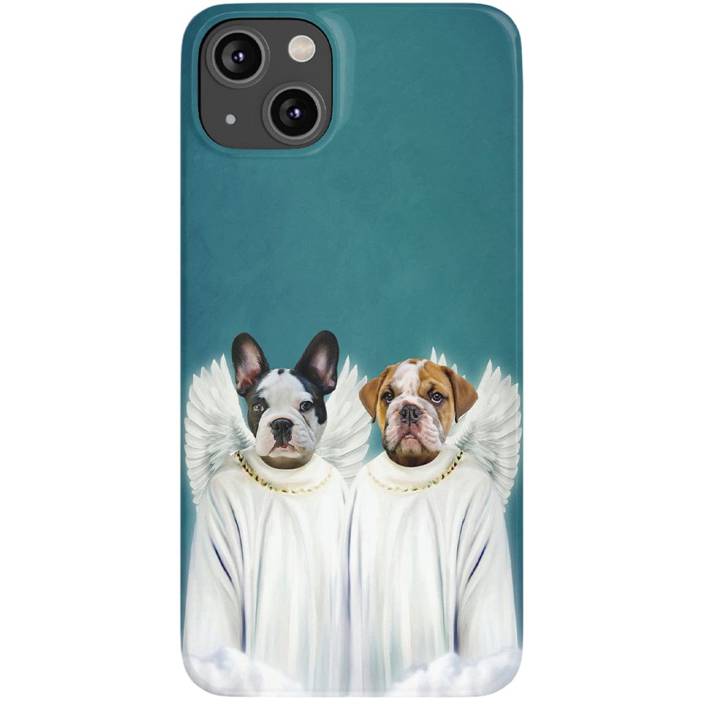 Funda para teléfono con mascotas personalizadas &#39;2 Ángeles&#39;