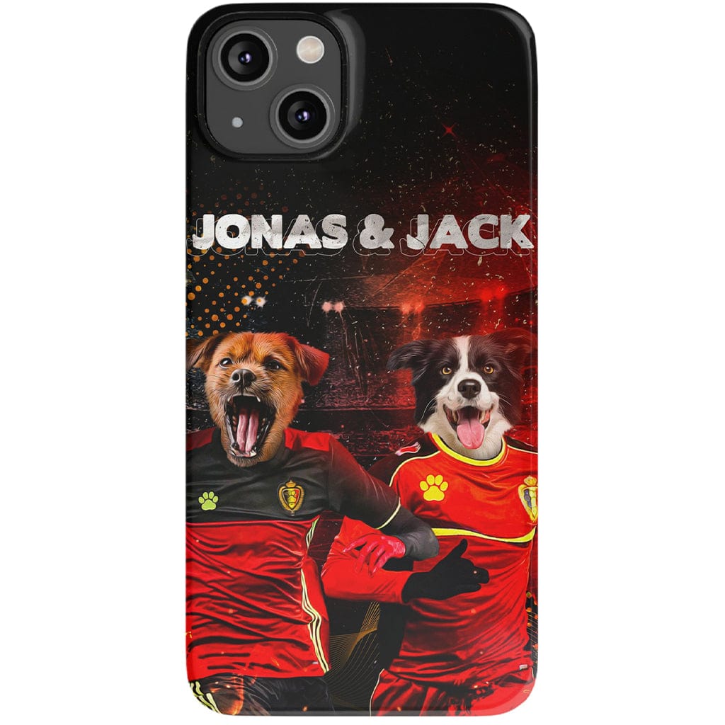 &#39;Belgium Doggos&#39; Personalized 2 Pet Phone Case