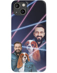 '1980s Lazer Portrait Pet(Female)/Human(Male)' Personalized Phone Case