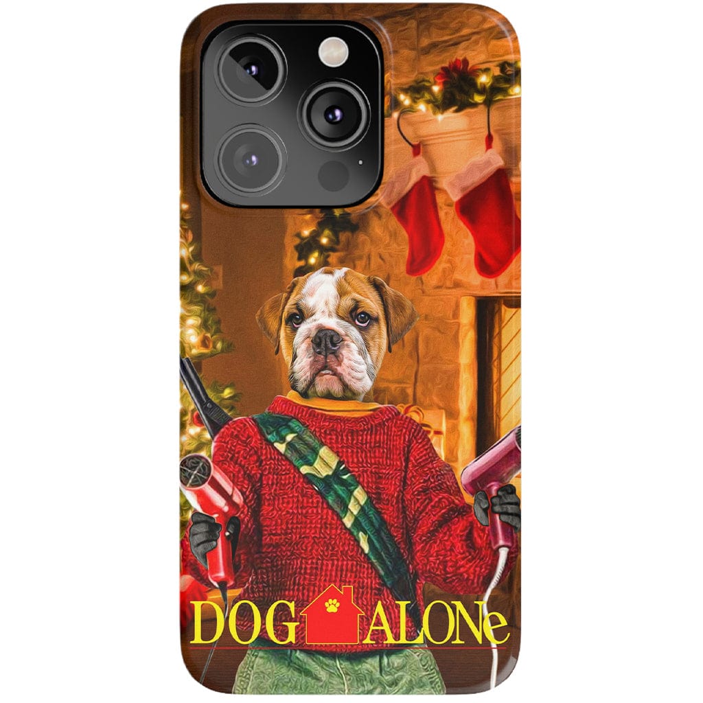 &#39;Dog Alone&#39; Personalized Phone Case