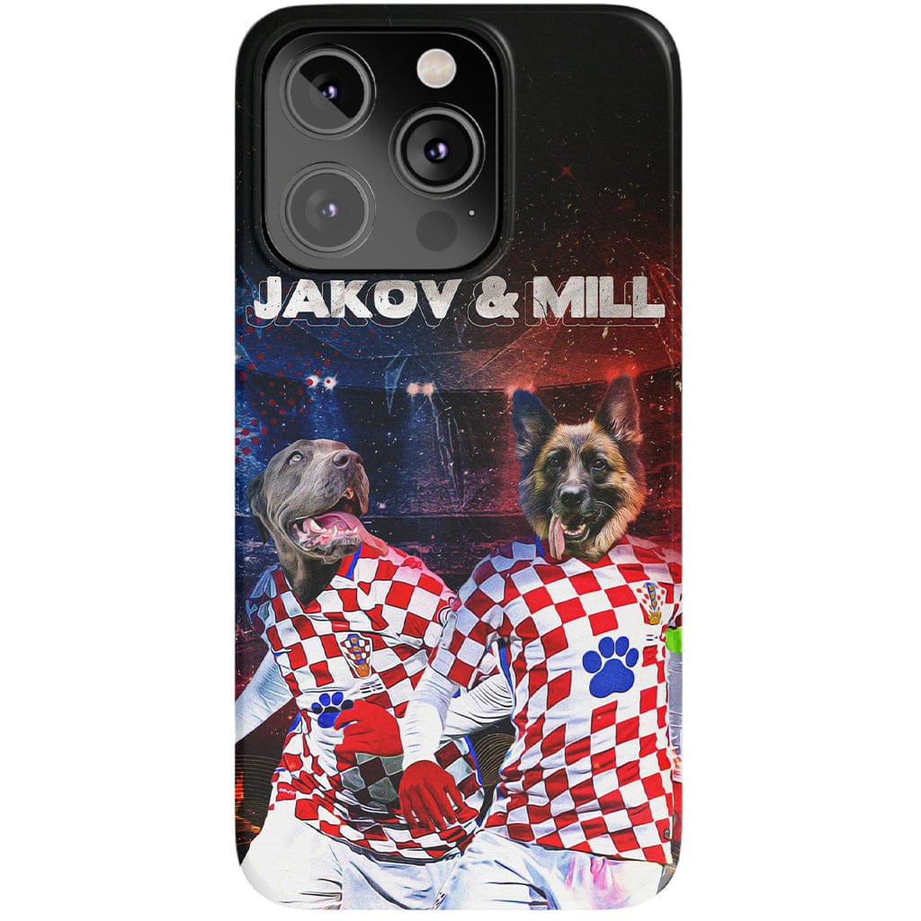 &#39;Croatia Doggos&#39; Personalized 2 Pet Phone Case