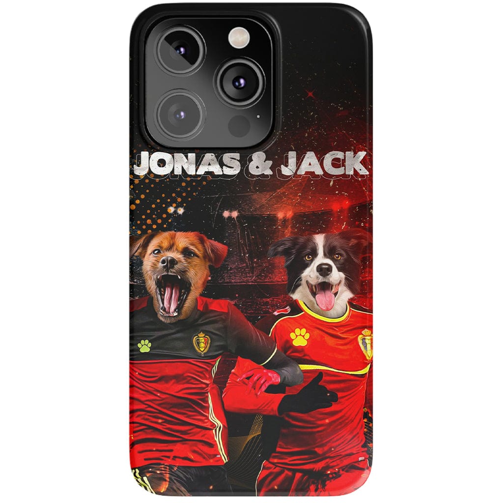 &#39;Belgium Doggos&#39; Personalized 2 Pet Phone Case