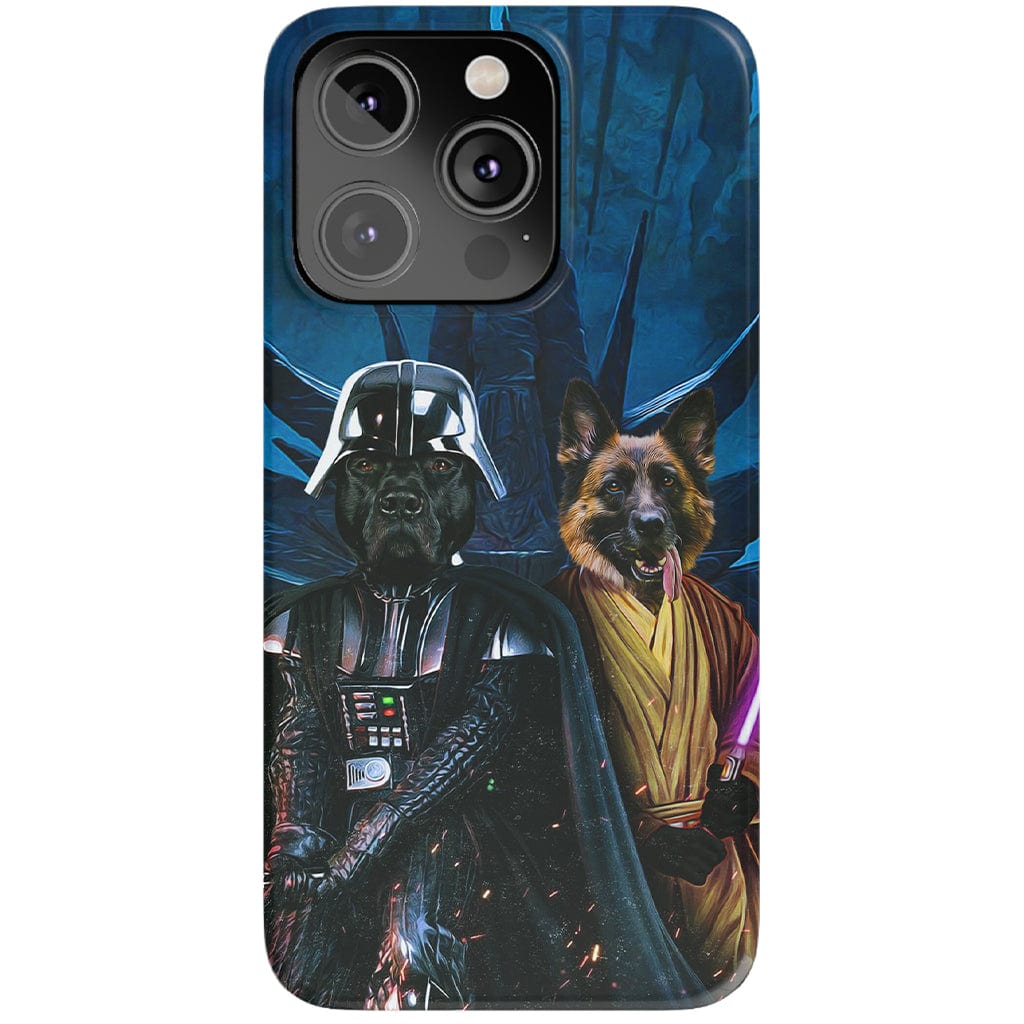 &#39;Darth Woofer &amp; Jedi-Doggo&#39; Personalized 2 Pet Phone Case