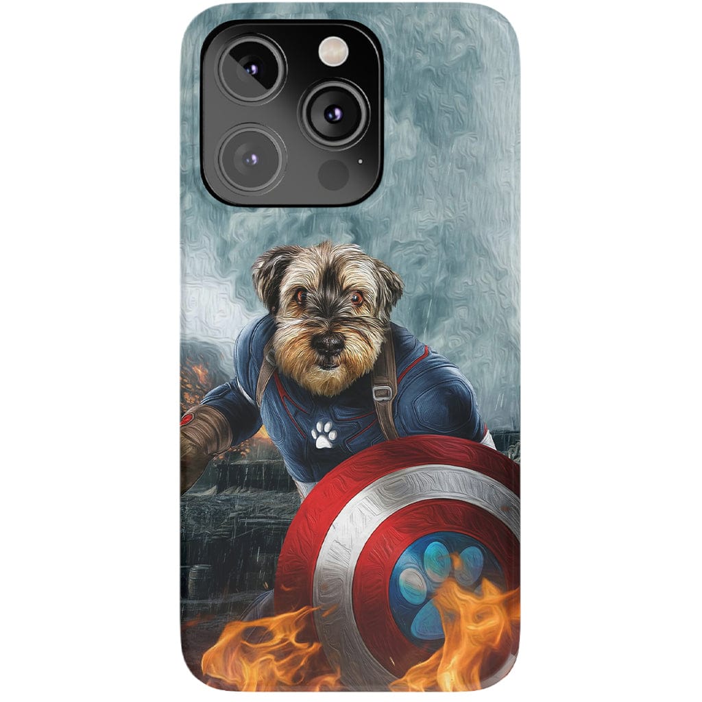 Funda para teléfono personalizada &#39;Capitán Doggmerica&#39;