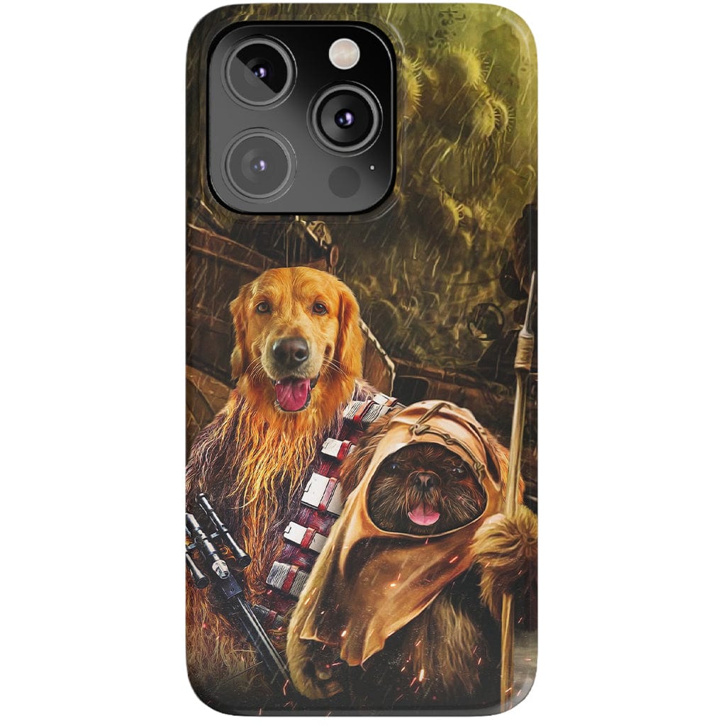 &#39;Chewdogga &amp; Dogg-E-Wok&#39; Personalized 2 Pet Phone Case