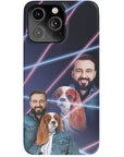 '1980s Lazer Portrait Pet(Female)/Human(Male)' Personalized Phone Case