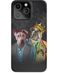 Funda personalizada para teléfono con 2 mascotas '2Paw And Notorious DOG'