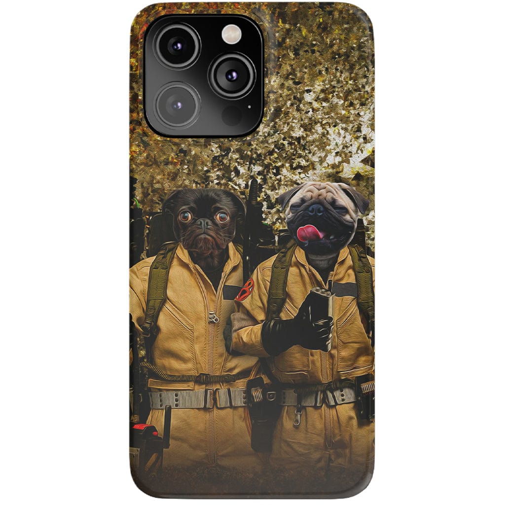 &#39;Dog Busters&#39; Personalized 2 Pets Phone Case