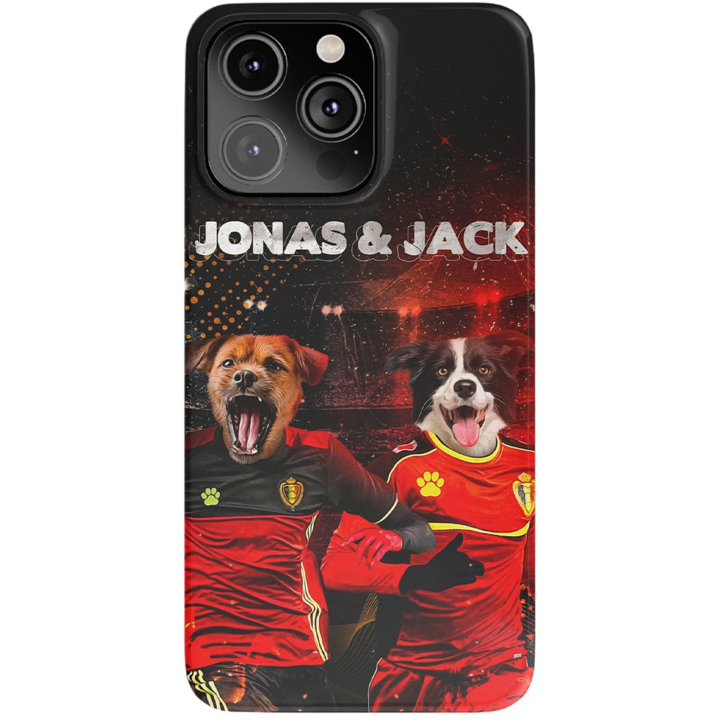 &#39;Belgium Doggos&#39; Personalized 2 Pet Phone Case